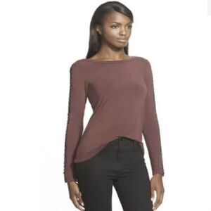 Bailey 44 Women's Houston Chain-trimmed Top - Burgundy - S